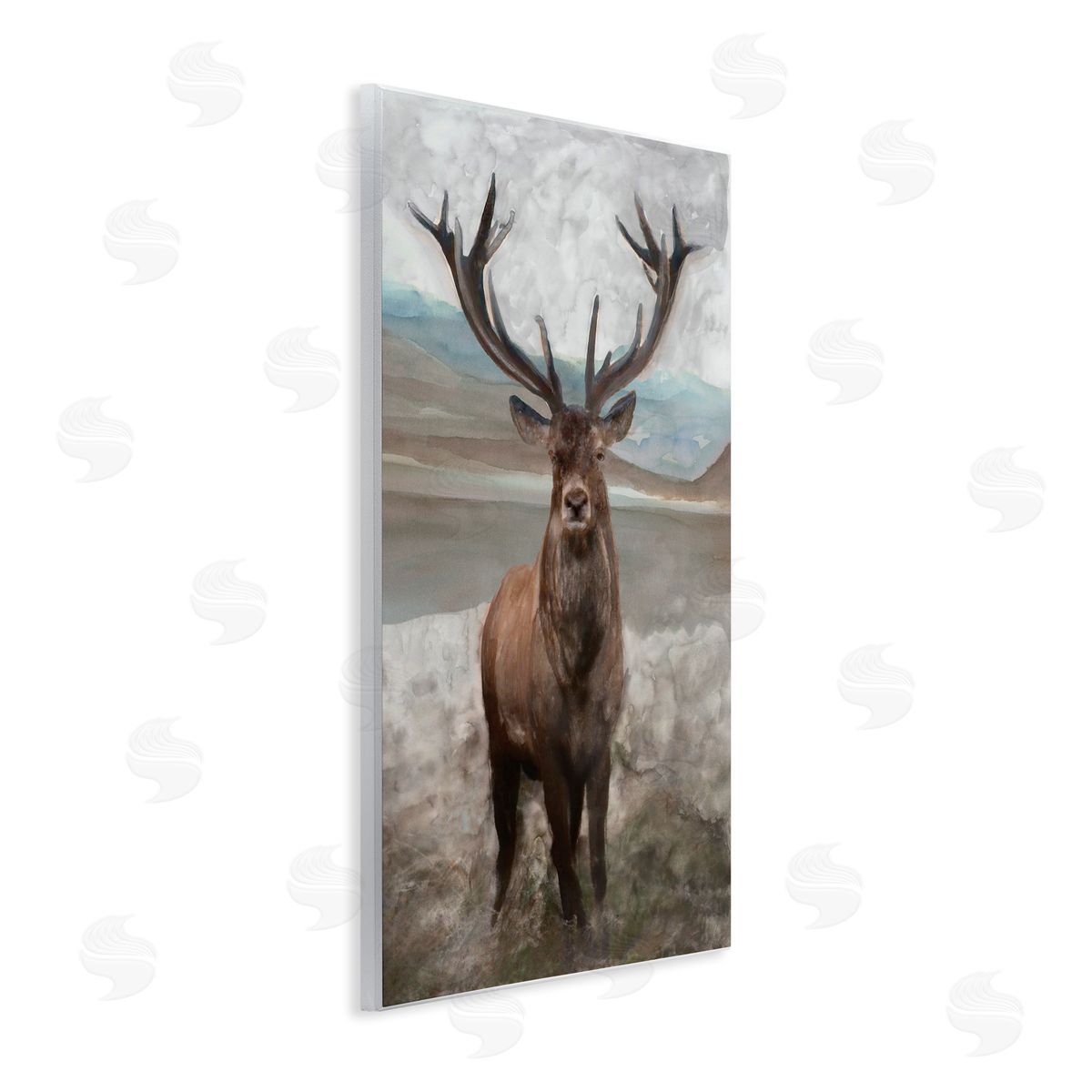 Moose Encounter Landscape Wood Plaque Wall Art, Home Decor by Stellar Studio