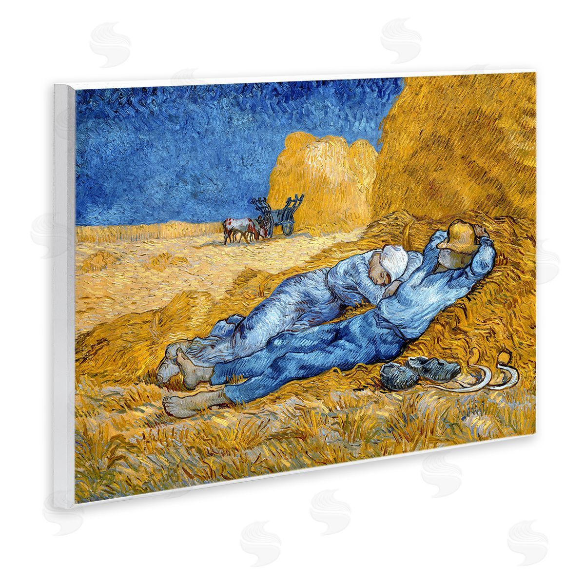 Noon - Rest from Work Wood Plaque Wall Art, Home Decor by Vincent Van Gogh