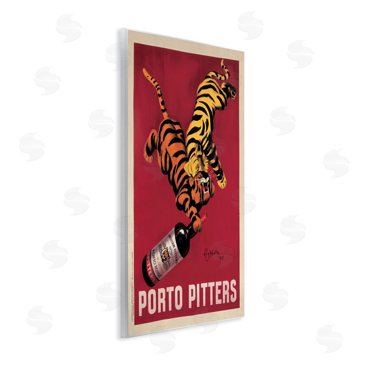 Porto Pitters Vintage Poster Wood Plaque Wall Art, Home Decor by Marcello Dudovich