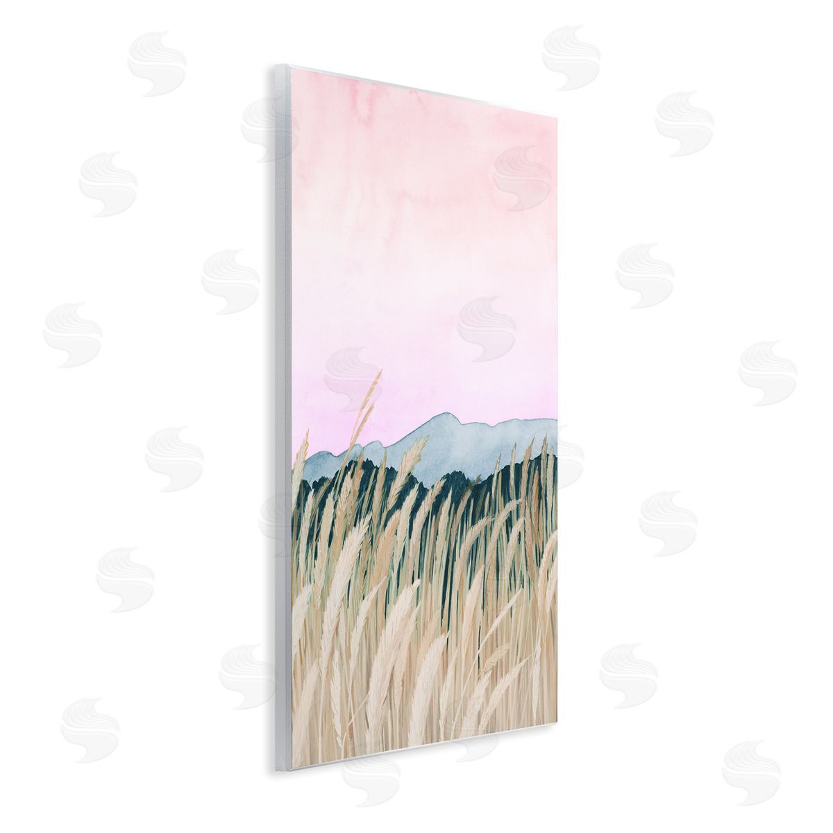 Wheat Field Painting Wood Plaque Wall Art, Home Decor by Grace Popp