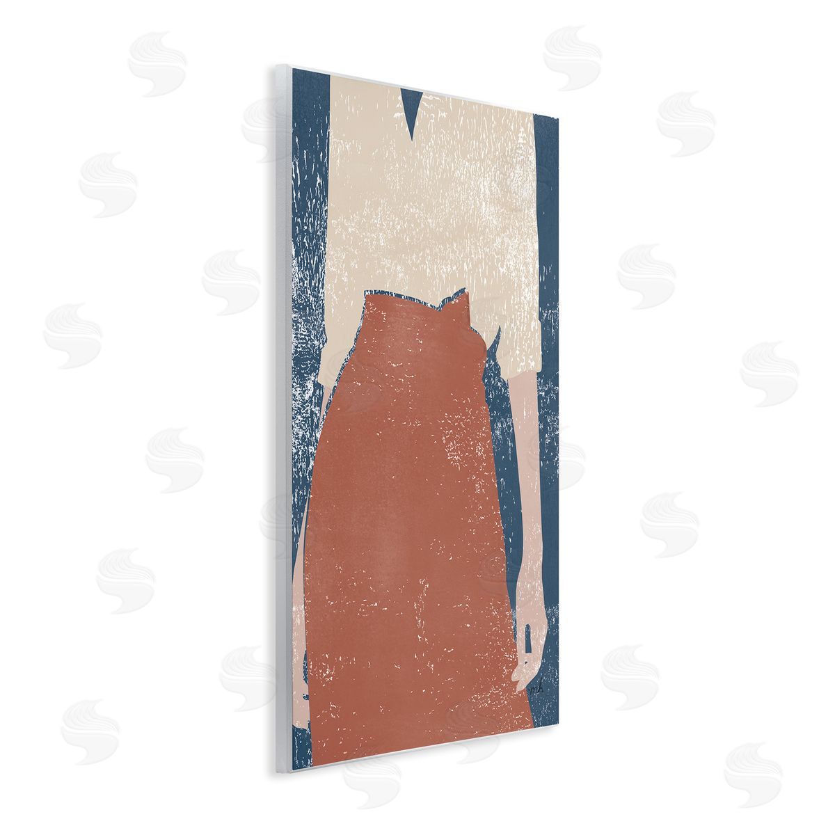 Standing Person Distressed Wood Plaque Wall Art, Home Decor by Moira Hershey