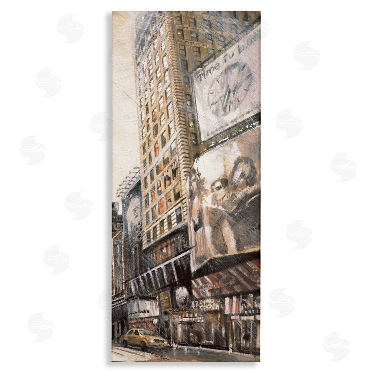 New York City Stores Painting Canvas Wall Art, Home Decor by Matthew Daniels