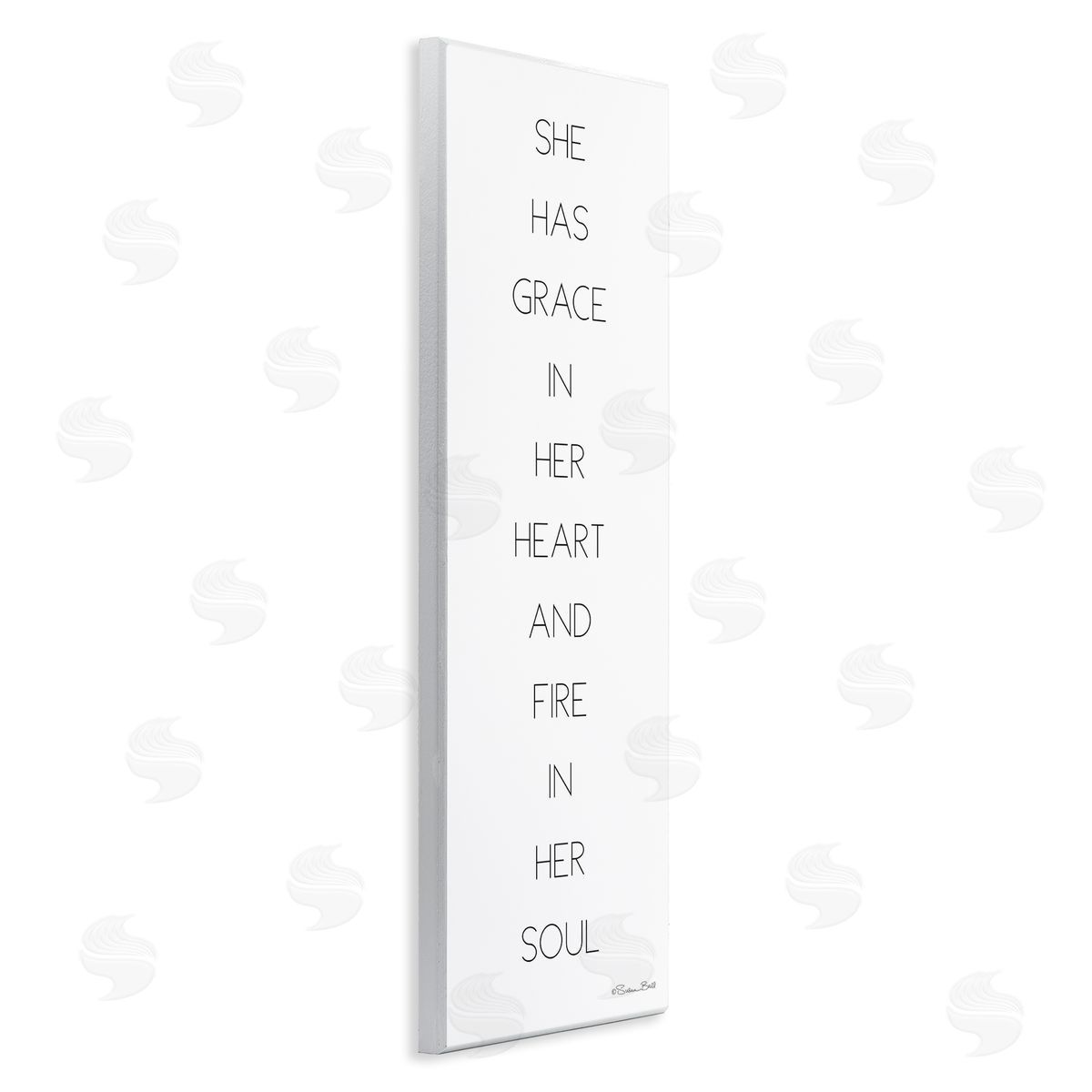 Grace In Her Heart Inspirational Wood Plaque Wall Art, Home Decor by Susan Ball