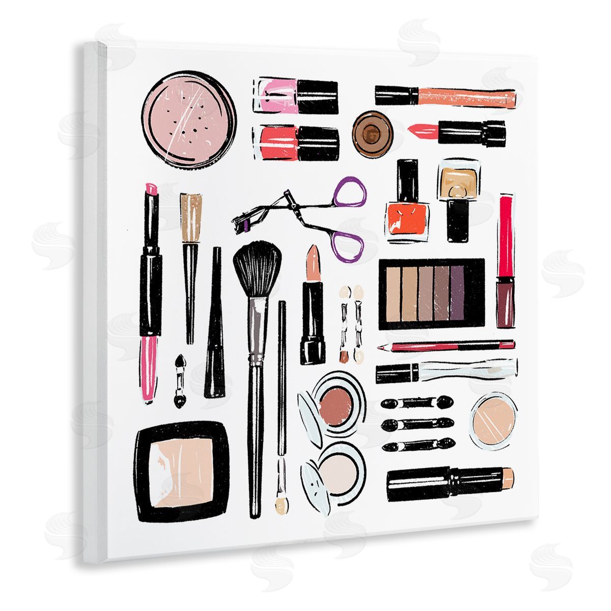 Make Up Tools Fashion Wood Plaque Wall Art, Home Decor by Milli Villa