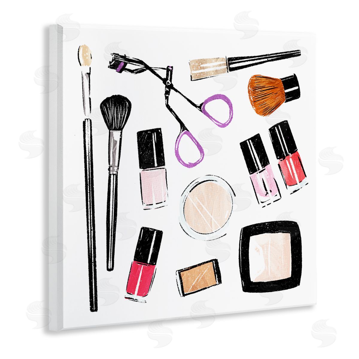Make Up Tools Beauty Wood Plaque Wall Art, Home Decor by Milli Villa