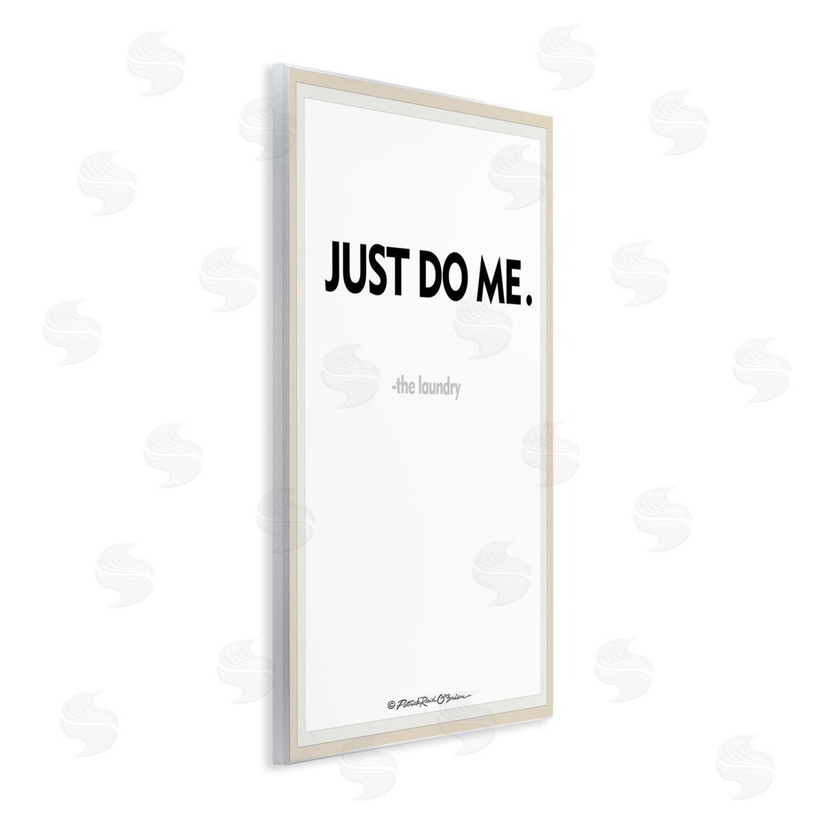 Just Do Me Funny Laundry Wood Plaque Wall Art, Home Decor by Patrick Reid O'Brien