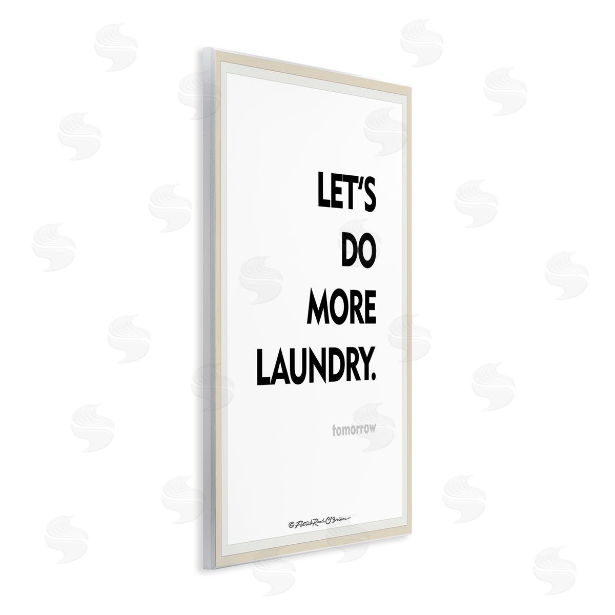 Do Laundry Tomorrow Funny Wood Plaque Wall Art, Home Decor by Patrick Reid O'Brien