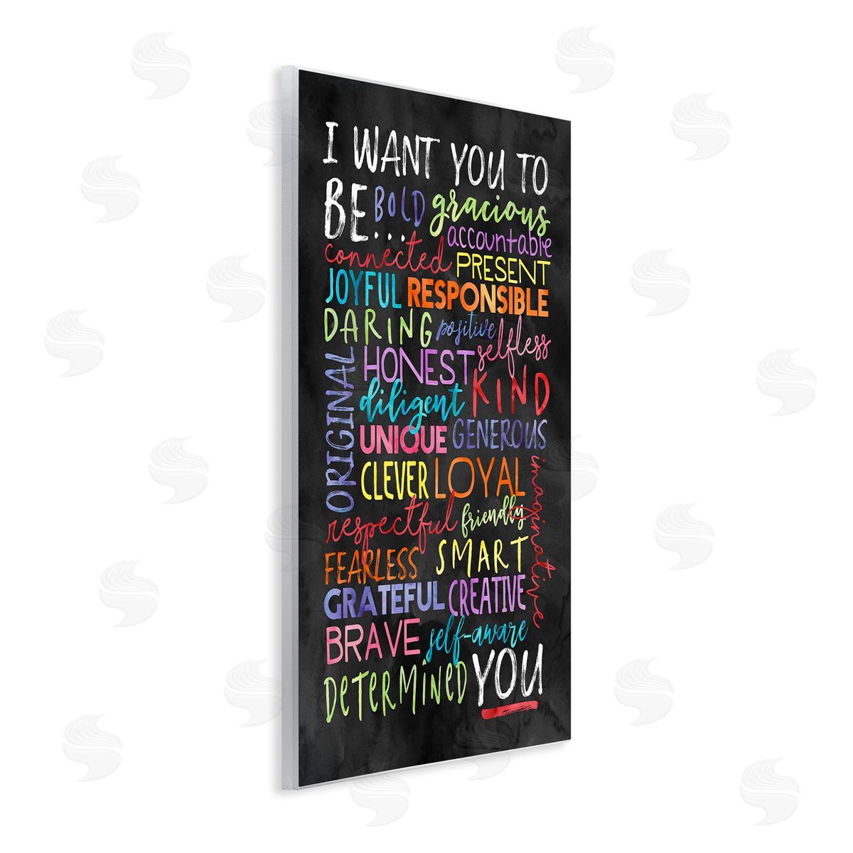 Be You Inspirational Word Wood Plaque Wall Art, Home Decor by Erica Billups