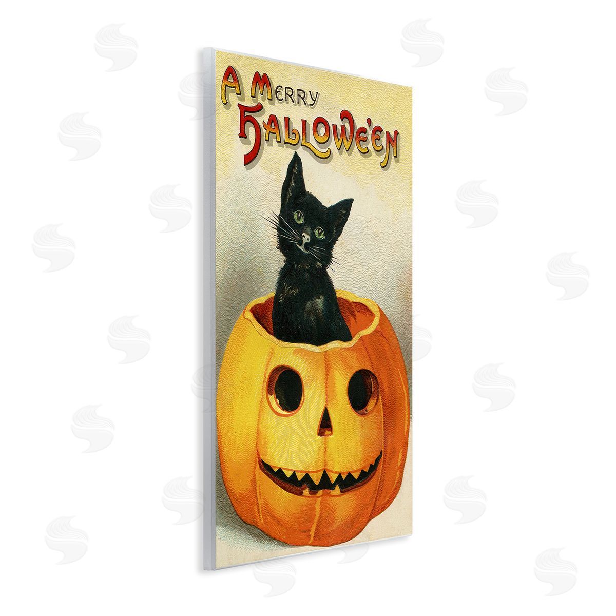 A Merry Halloween Vintage Seasonal Wood Plaque Wall Art, Home Decor by Stupell Studio