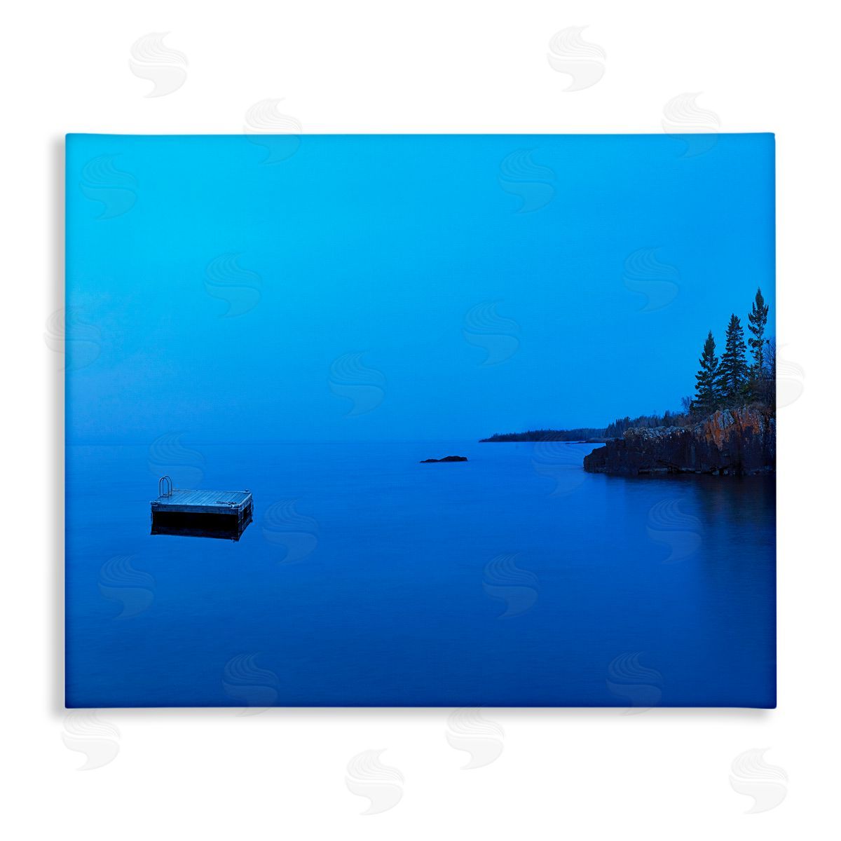 Lake Shore Landscape Photograph Canvas Wall Art, Home Decor by James McLoughlin