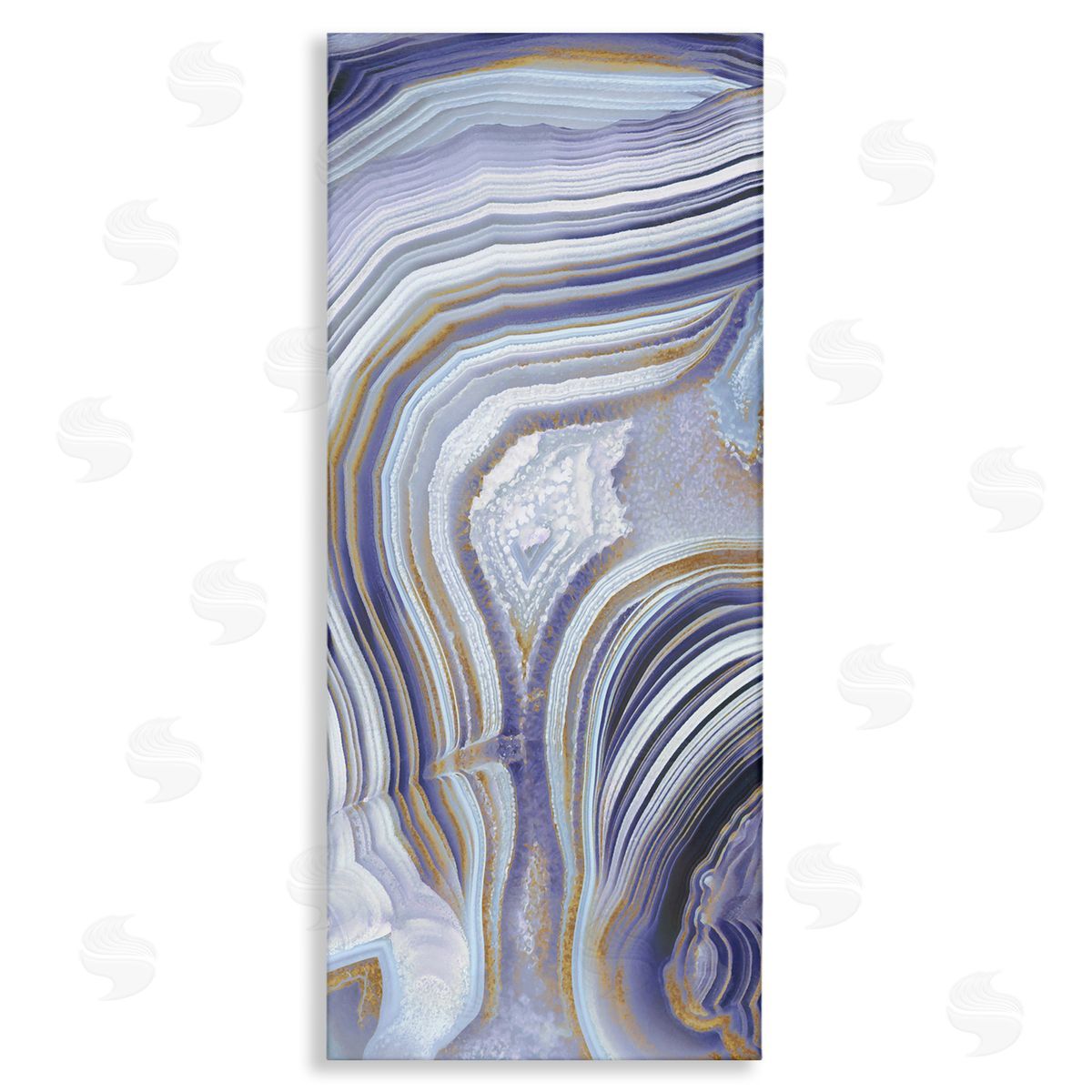 Agate Crystal Pattern Abstract Design Canvas Wall Art, Home Decor by Danielle Carson
