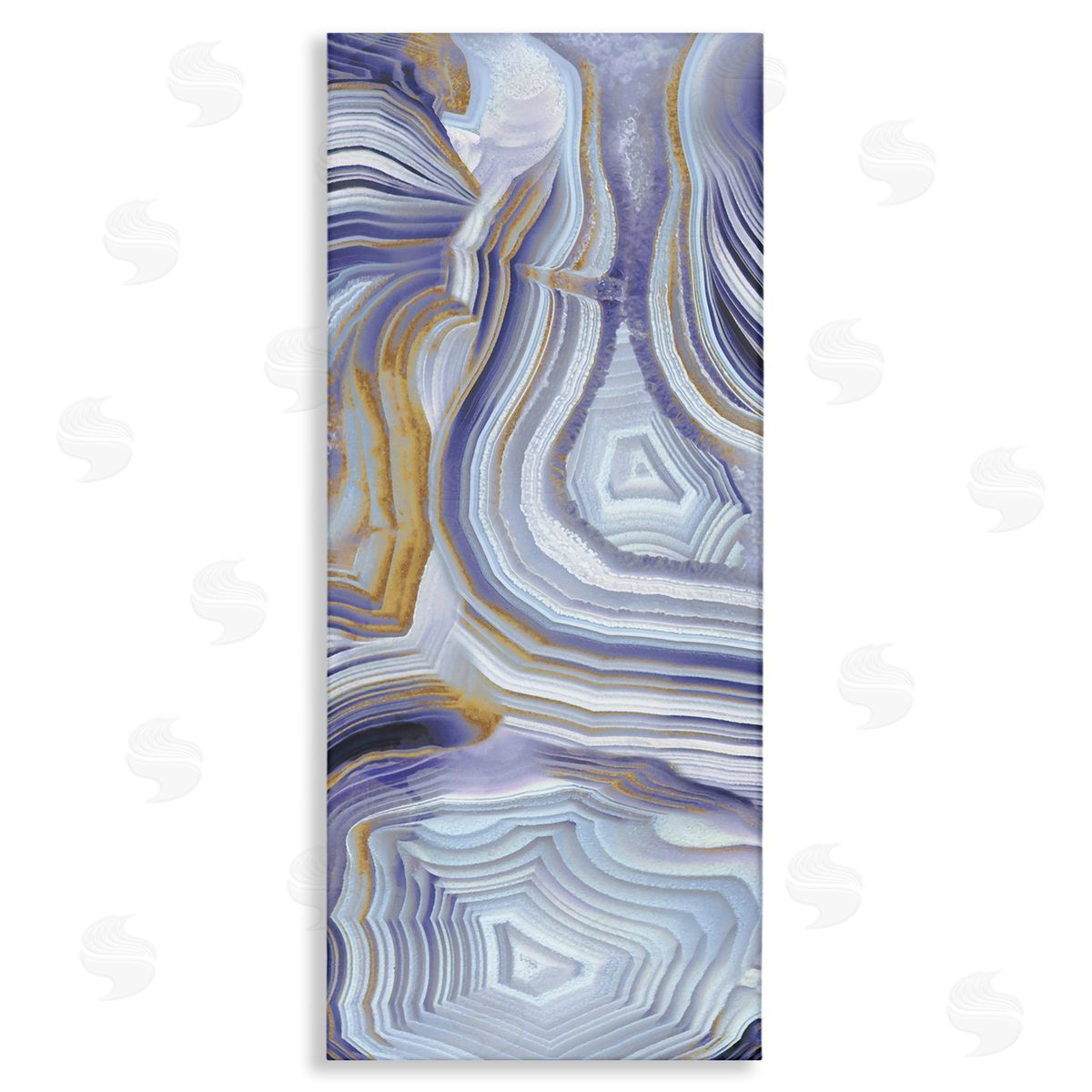 Agate Crystal Pattern Abstract Canvas Wall Art, Home Decor by Danielle Carson