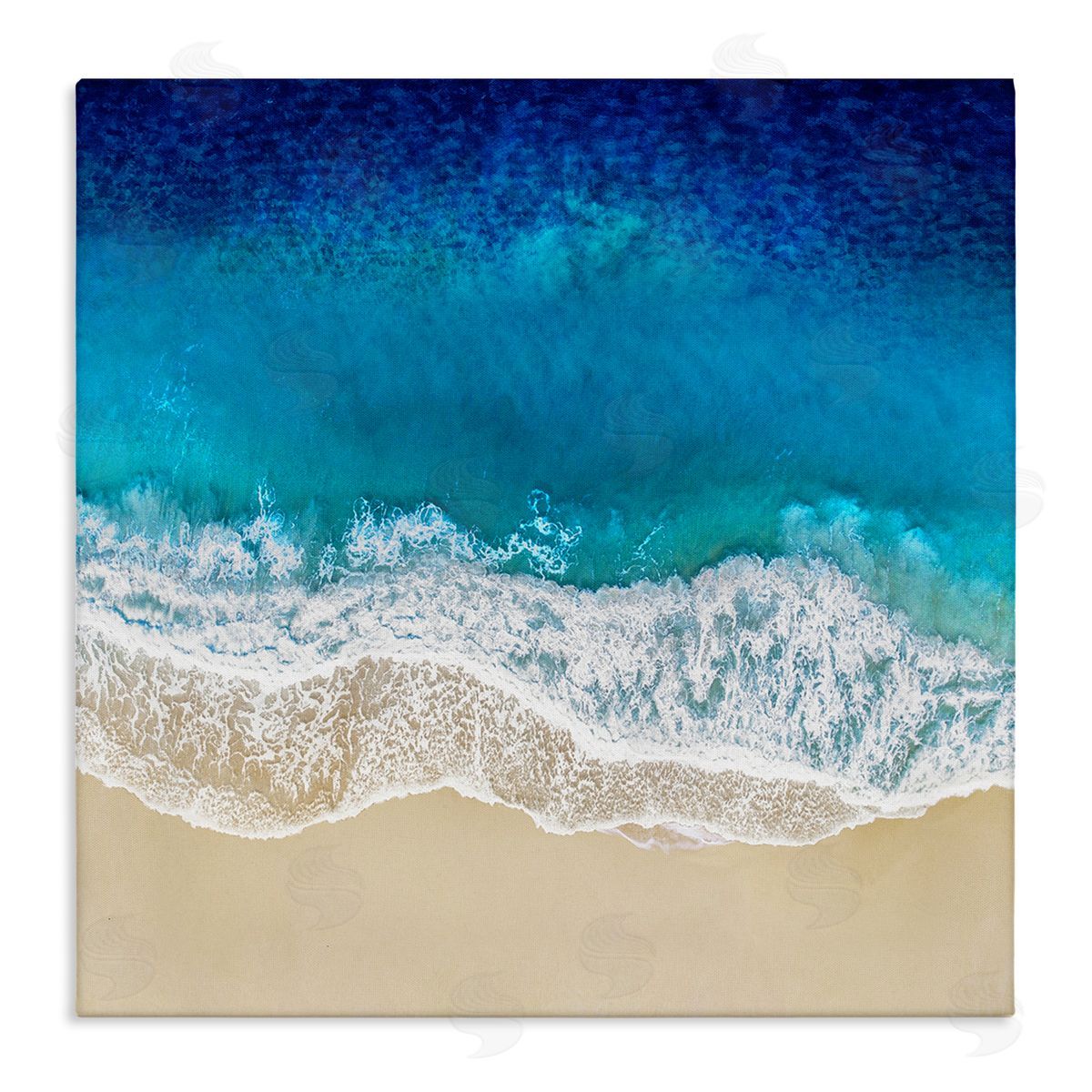 Birds Eye Beach Side Ocean Canvas Wall Art, Home Decor by Maggie Olsen