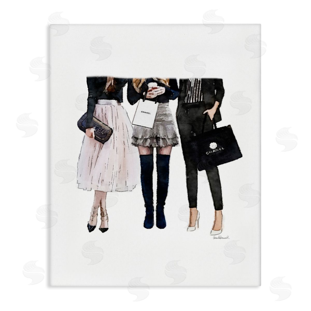 Fashion Models Glam Brands Canvas Wall Art, Home Decor by Amanda Greenwood
