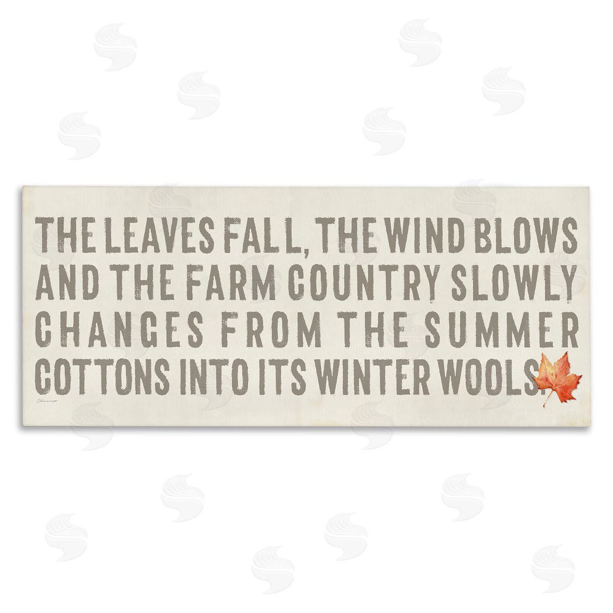 Leaves Fall Autumn Seasonal Canvas Wall Art, Home Decor by Stephanie Workman Marrott