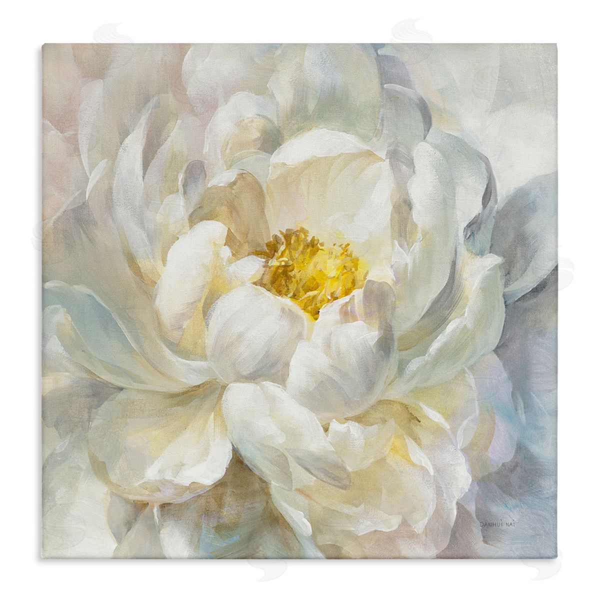 Delicate Flower Petals Painting Canvas Wall Art, Home Decor by Danhui Nai