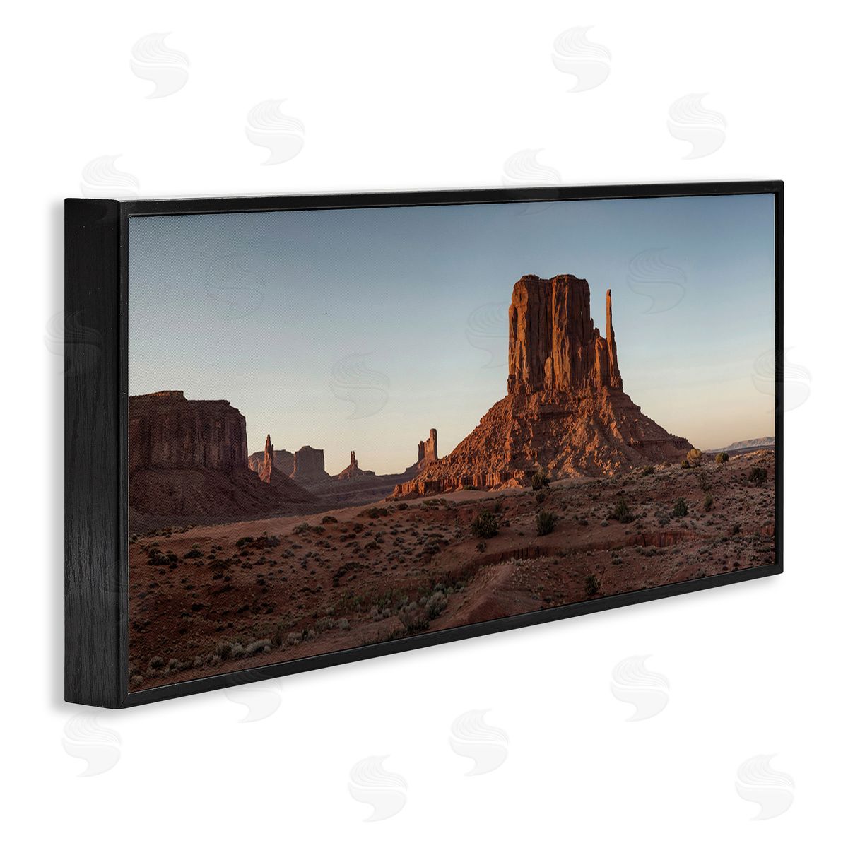 Dessert Landscape Canyon Sky Black Frame Print Wall Art, Home Decor by Andre Eichman