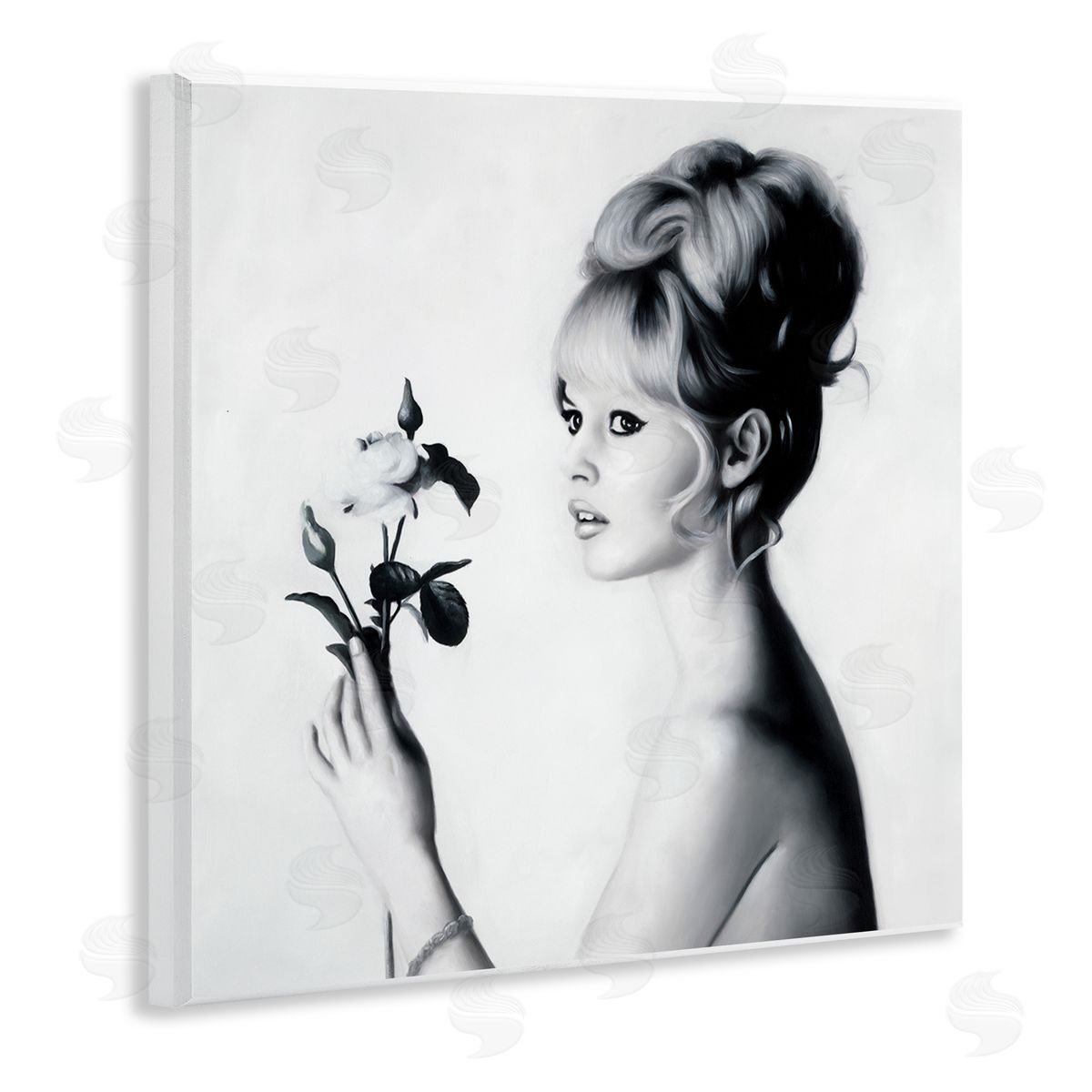 Famous People Bardot Portrait Wood Plaque Wall Art, Home Decor by Urban Road