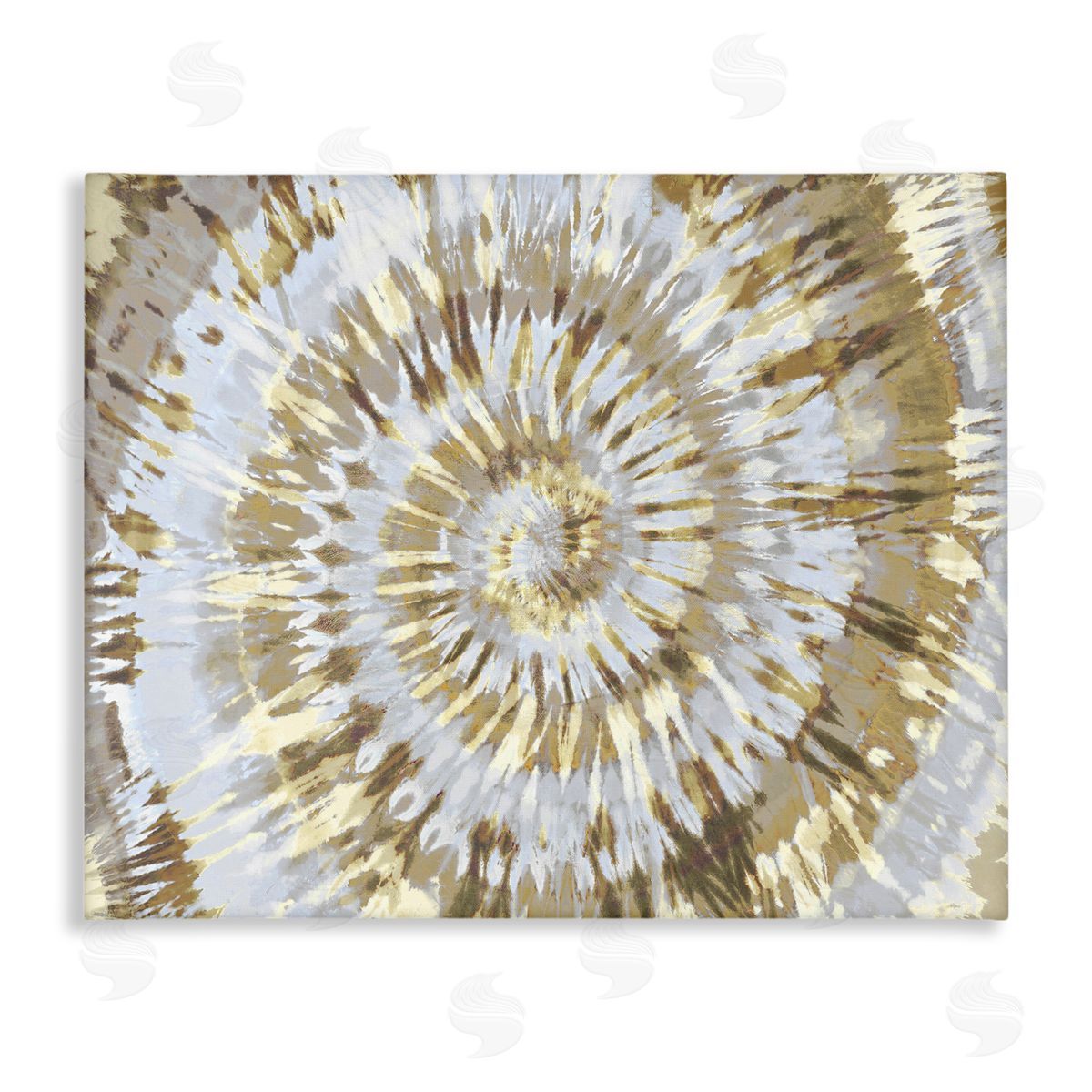 Abstract Tan Tie Dye Painting Canvas Wall Art, Home Decor by Molly Kearns