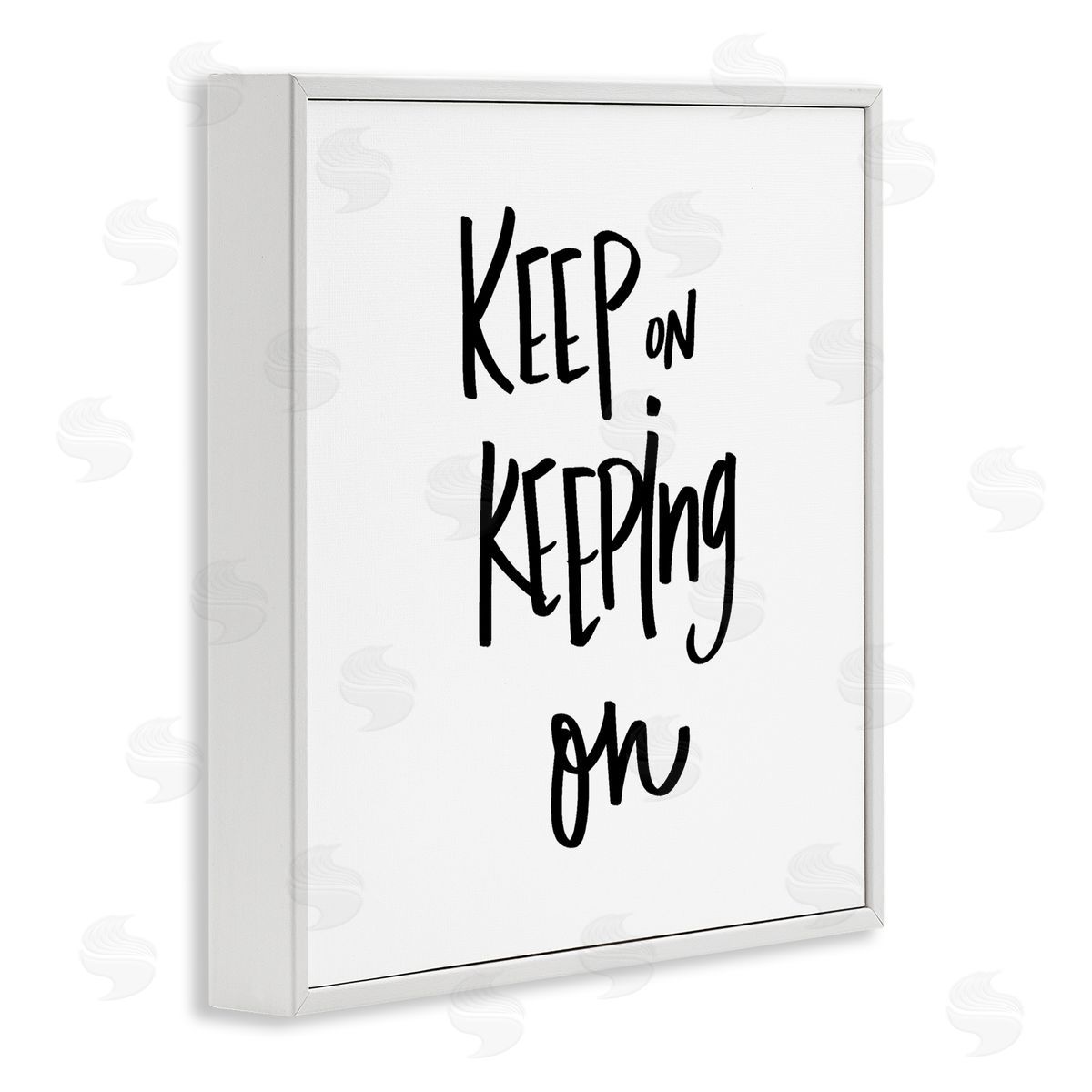 Keep on Keeping On Quote White Frame Print Wall Art, Home Decor by Sd Graphics Studio