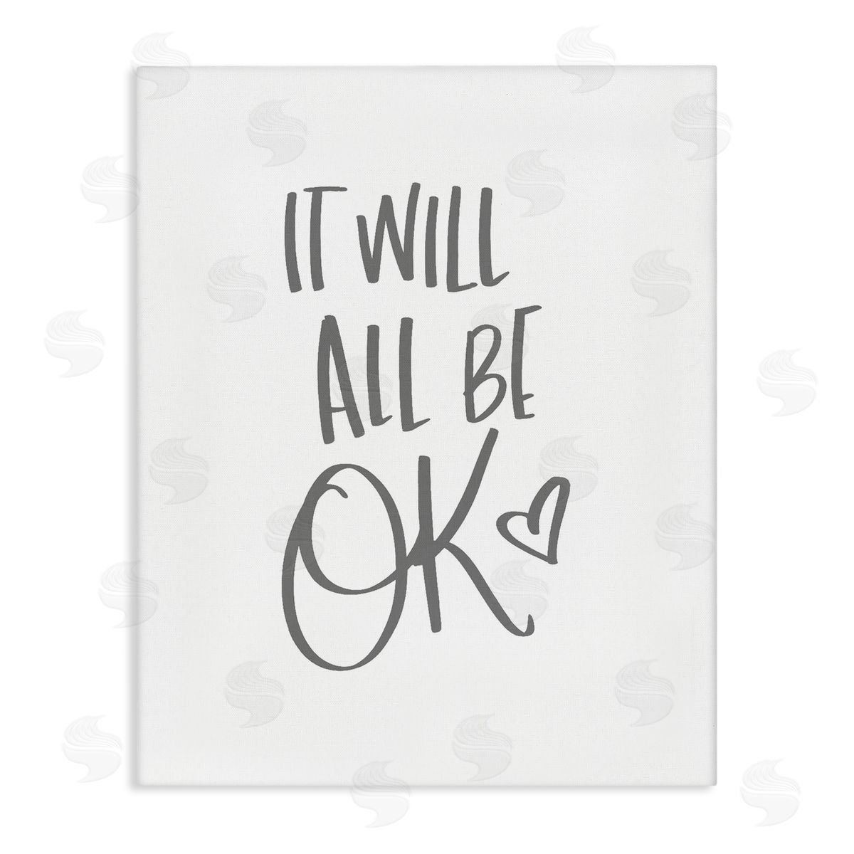 It Will All Be Okay Quote Canvas Wall Art, Home Decor by Sd Graphics Studio