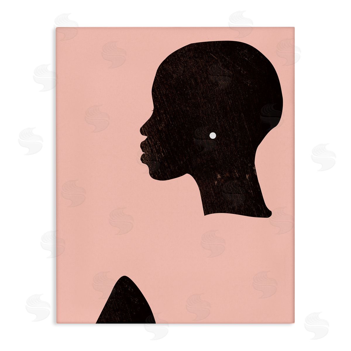Glam Female Pearl Earing Canvas Wall Art, Home Decor by Jennifer Paxton Parker