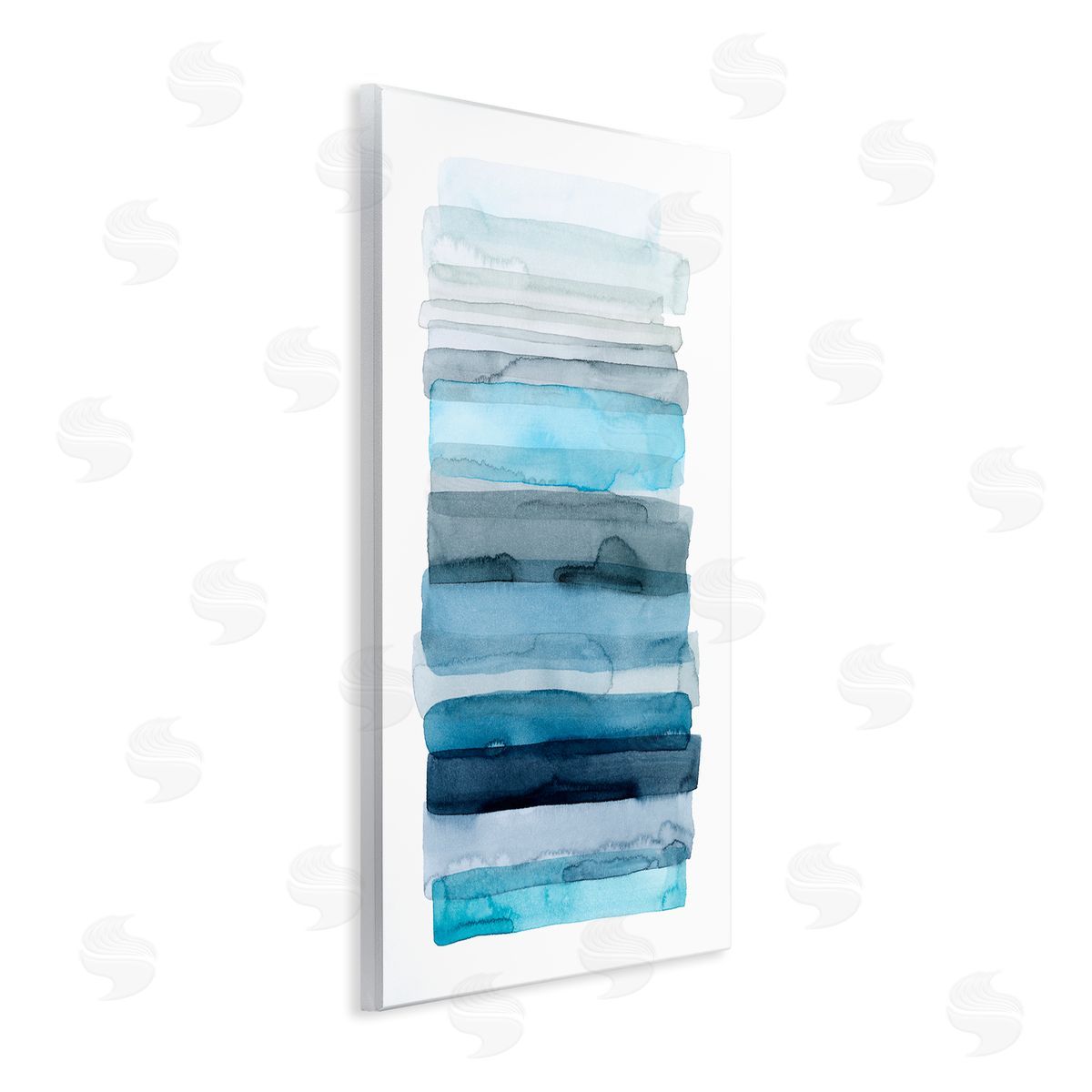 Water Inspired Blue Ombre Wood Plaque Wall Art, Home Decor by Grace Popp