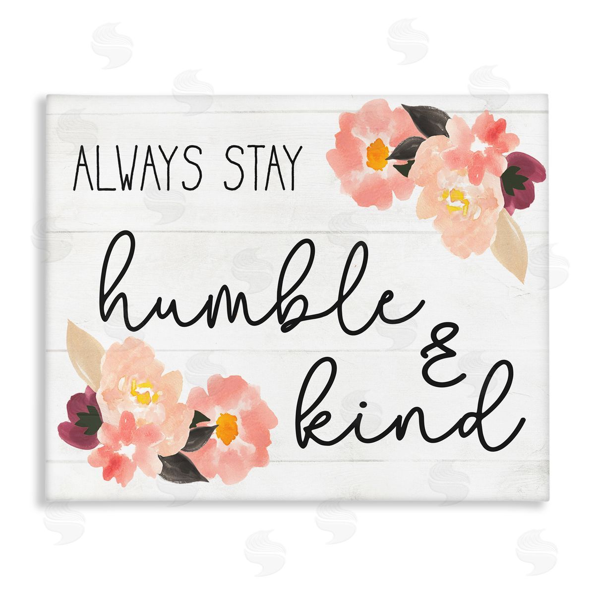 Always Stay Humble and Kind Canvas Wall Art, Home Decor by Stupell Studio