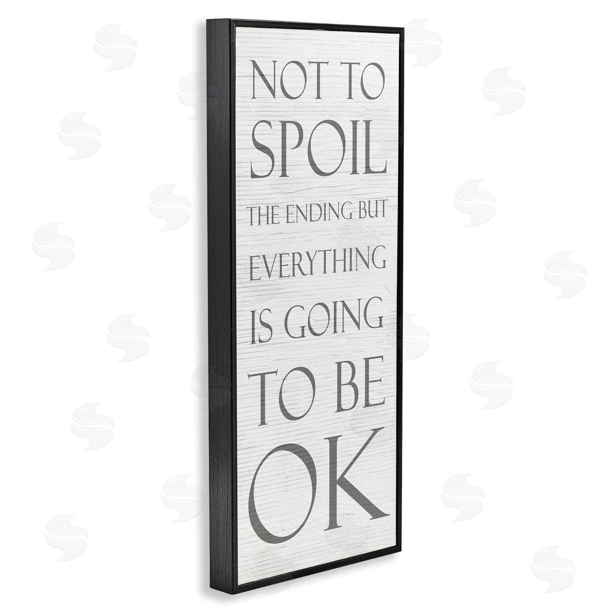 Going to be Ok Spoiler Black Frame Print Wall Art, Home Decor by Stupell Studio
