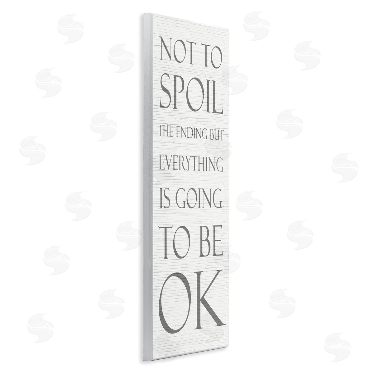 Going to be Ok Spoiler Wood Plaque Wall Art, Home Decor by Stupell Studio