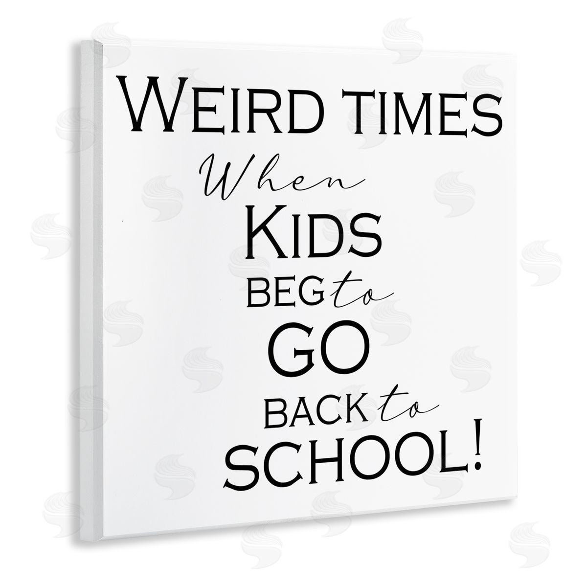 Kid's Back to School Wood Plaque Wall Art, Home Decor by Gail Green