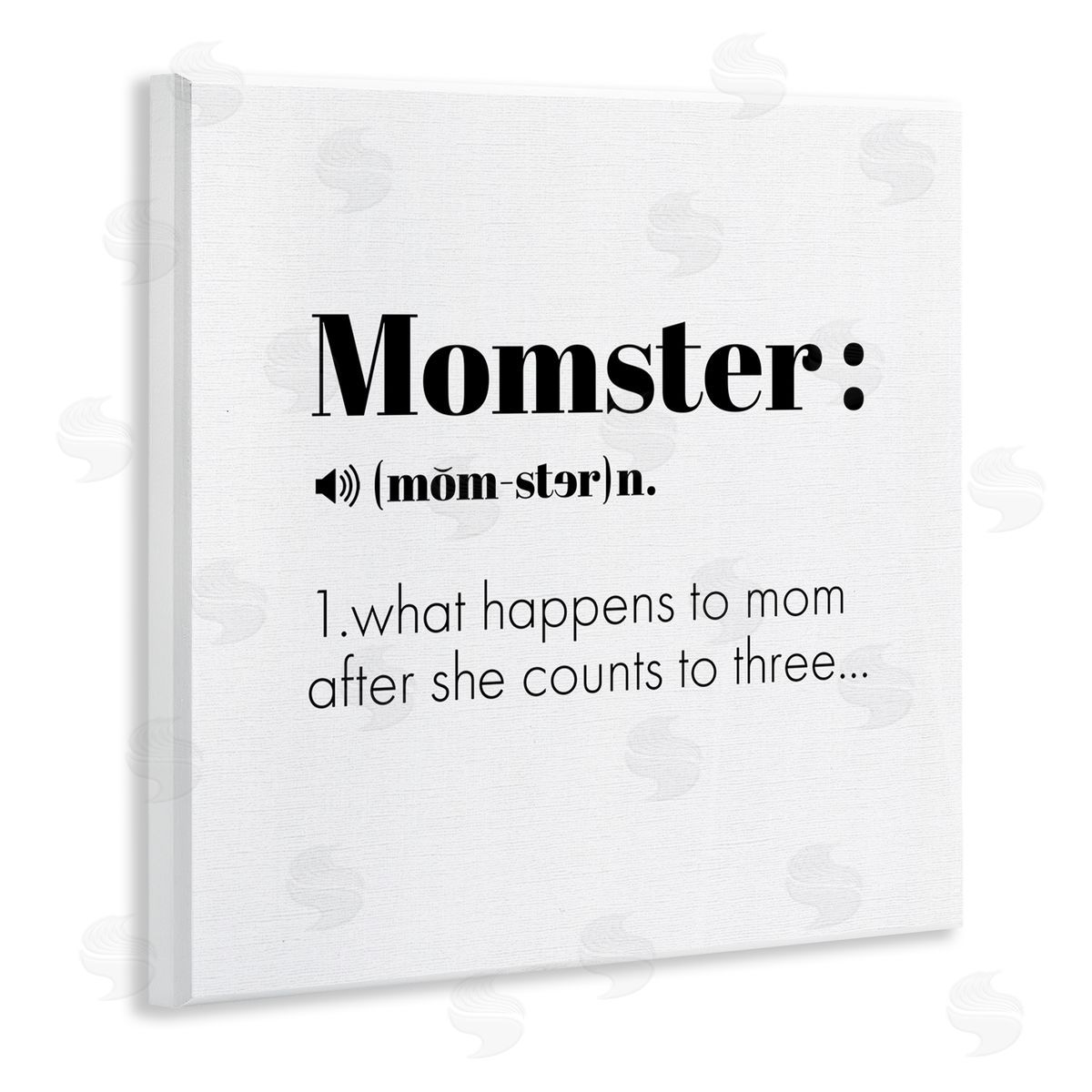 Momster Definition Funny Family Wood Plaque Wall Art, Home Decor by Ziwei Li