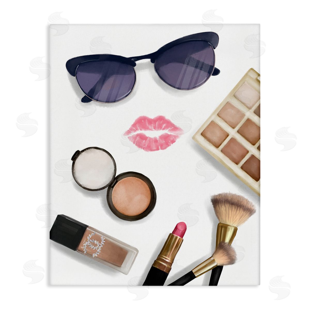 Fashion Accessories and Cosmetics Canvas Wall Art, Home Decor by Ziwei Li