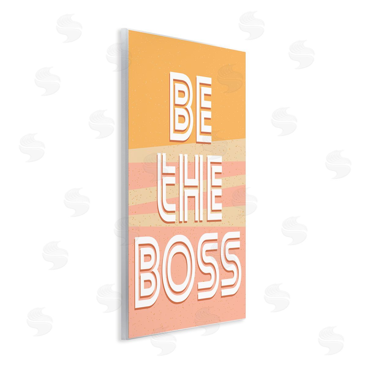 Be The Boss Quote Pink Wood Plaque Wall Art, Home Decor by Kim Allen