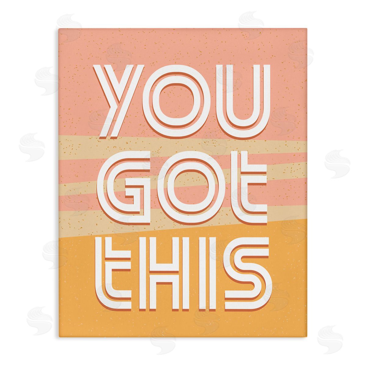 You Got This Quote Pink Canvas Wall Art, Home Decor by Kim Allen