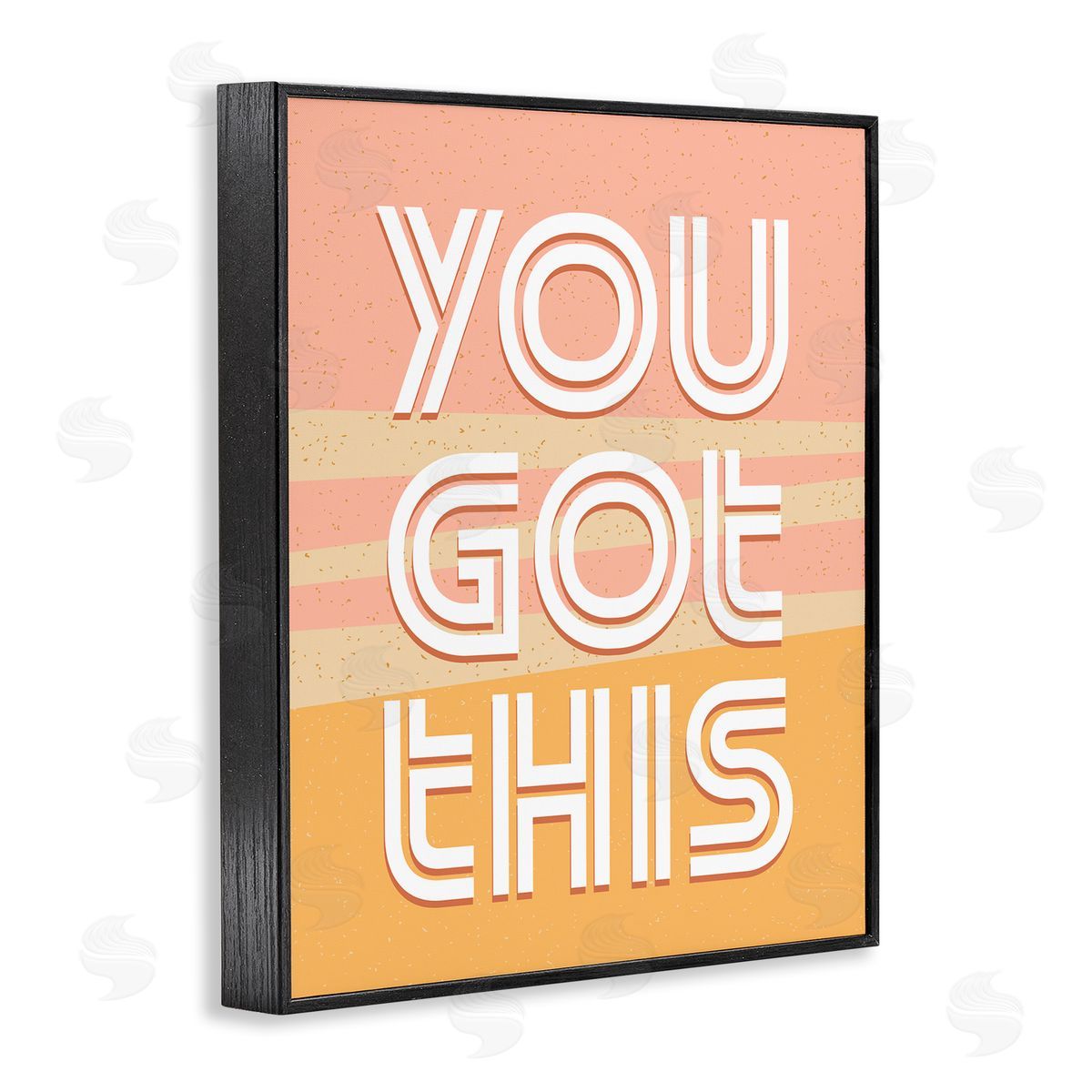 You Got This Quote Pink Black Frame Print Wall Art, Home Decor by Kim Allen