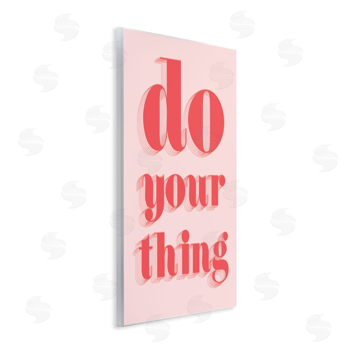 Do Your Thing Bold Pink Wood Plaque Wall Art, Home Decor by Stupell Studio