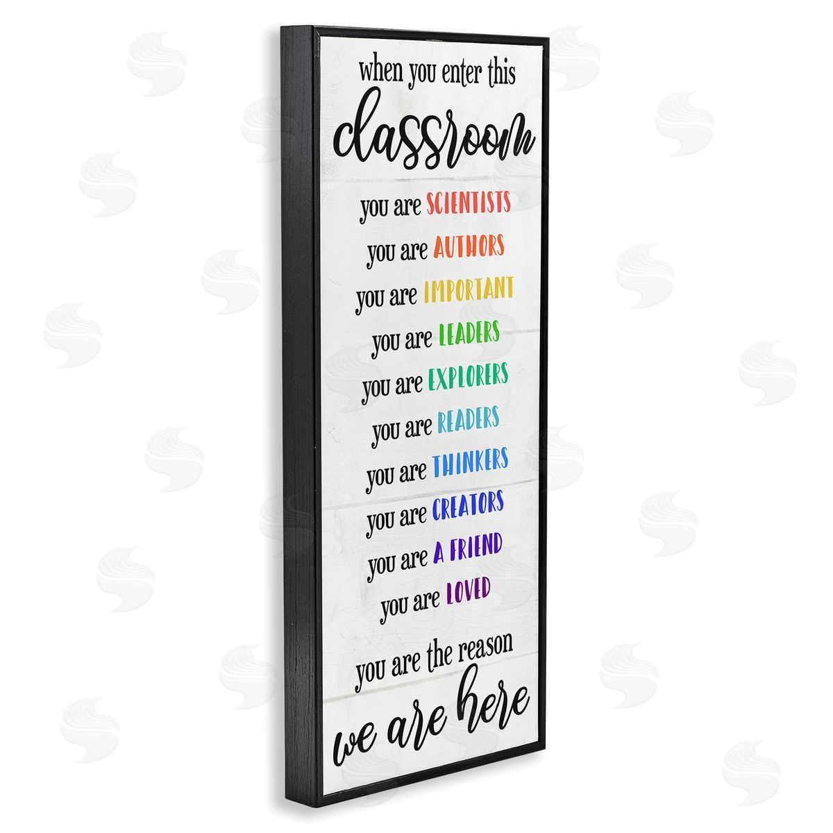 Inspirational Types of Students Black Frame Print Wall Art, Home Decor by Stupell Studio