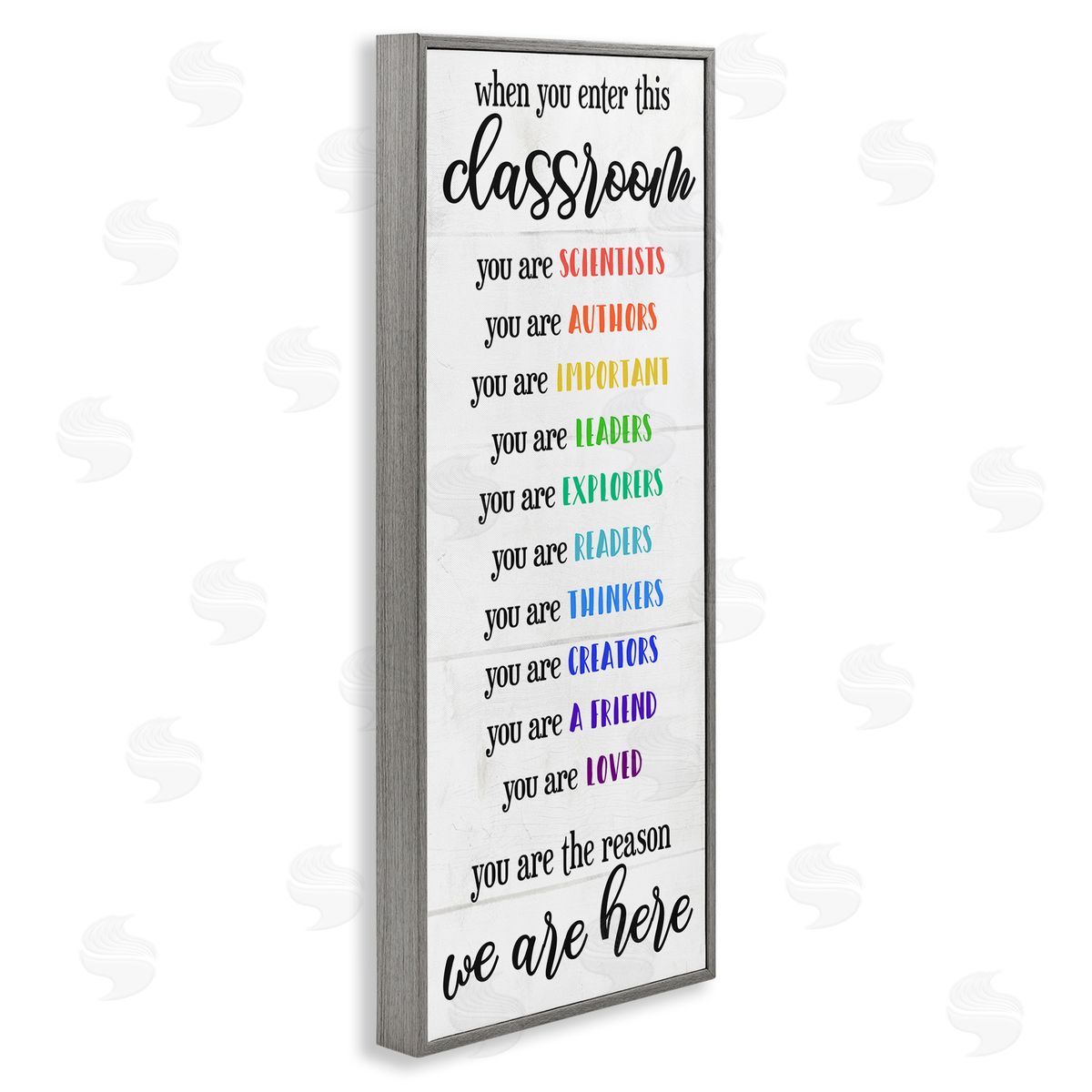 Inspirational Types of Students Grey Frame Print Wall Art, Home Decor by Stupell Studio