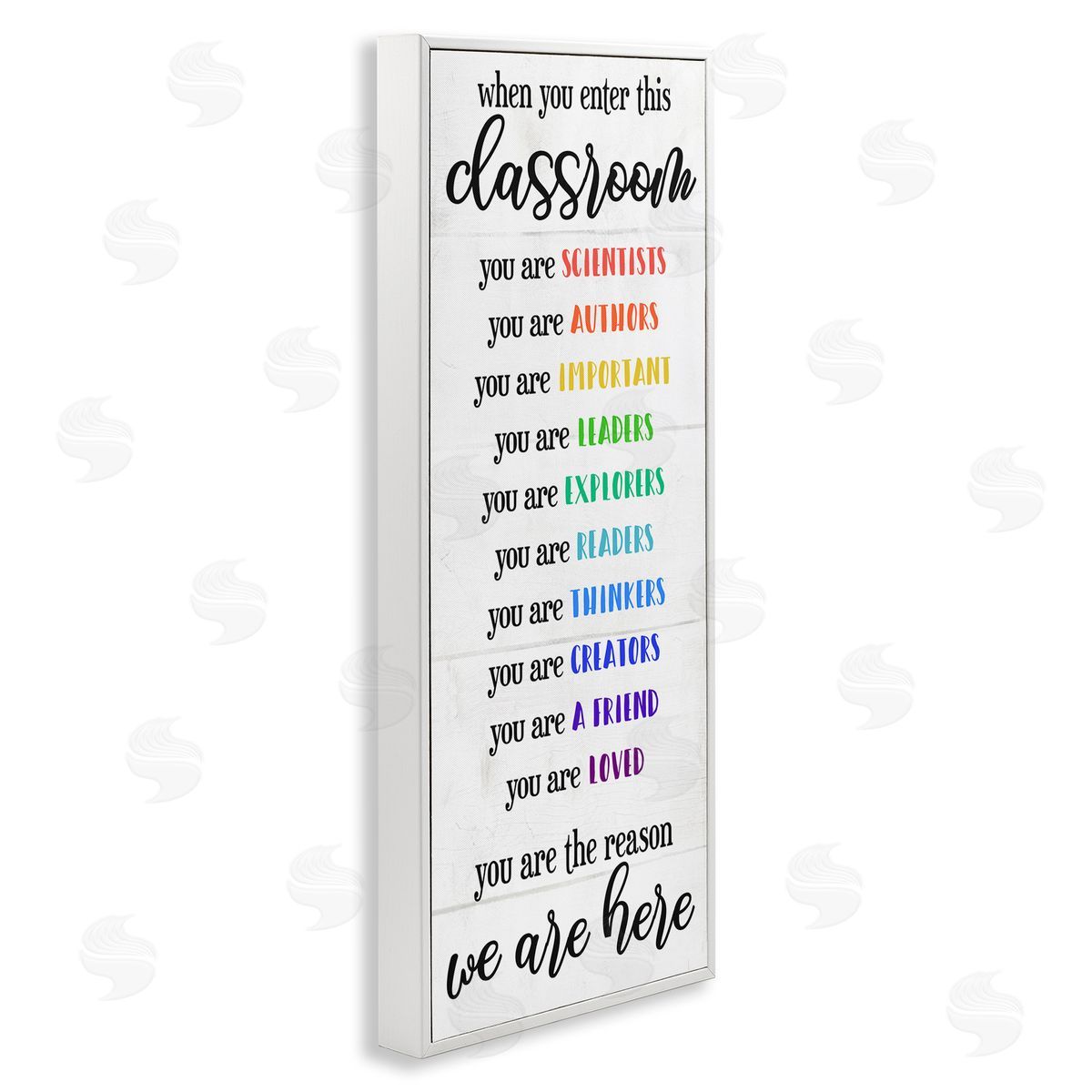 Inspirational Types of Students White Frame Print Wall Art, Home Decor by Stupell Studio
