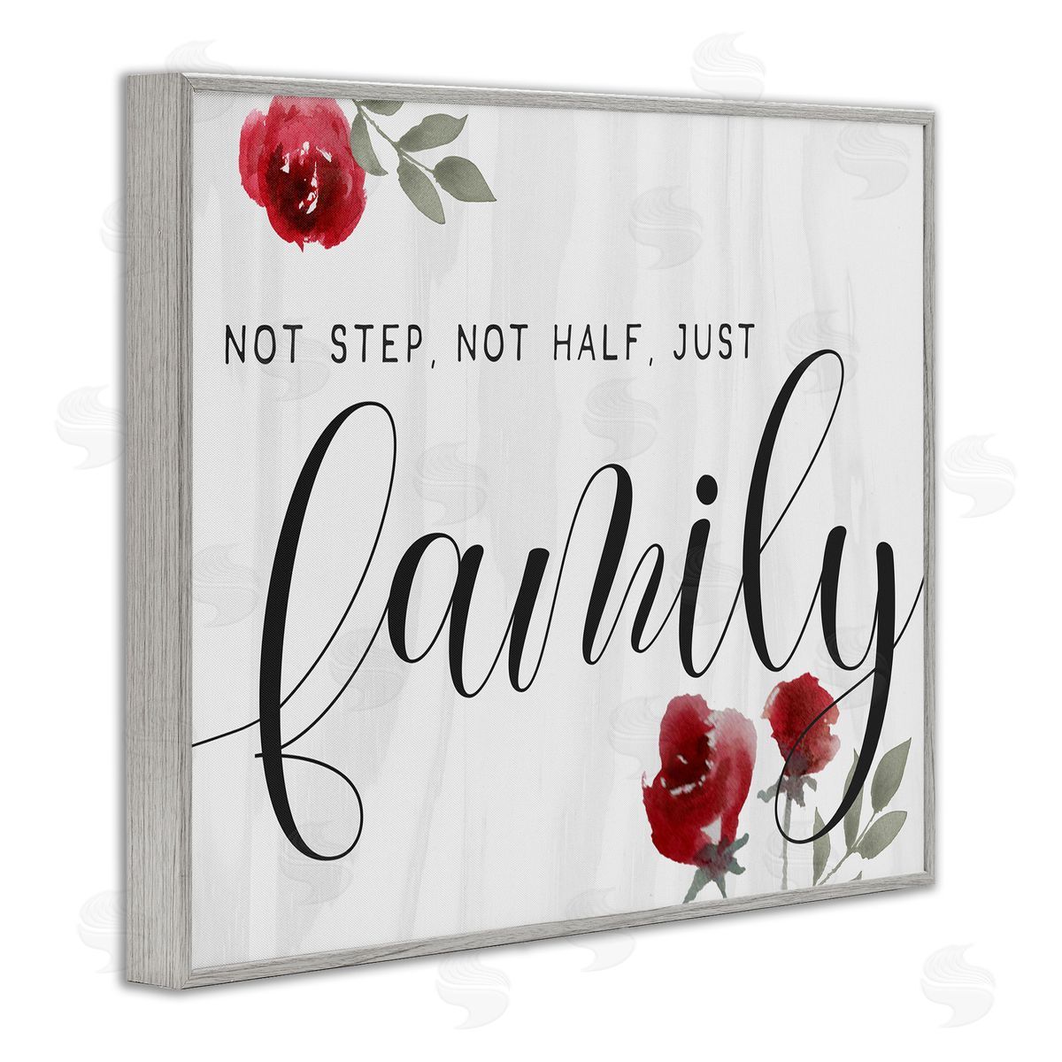 Extended Family Is Family Grey Frame Print Wall Art, Home Decor by Stupell Studio