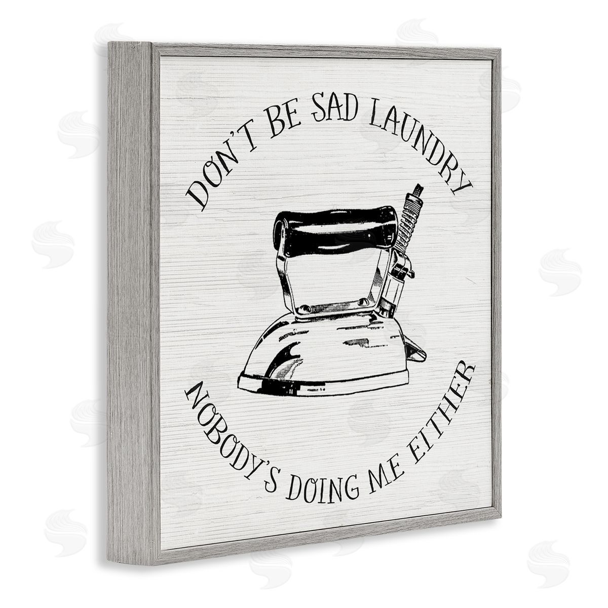 Sassy Vintage Laundry Phrase Grey Frame Print Wall Art, Home Decor by Stupell Studio