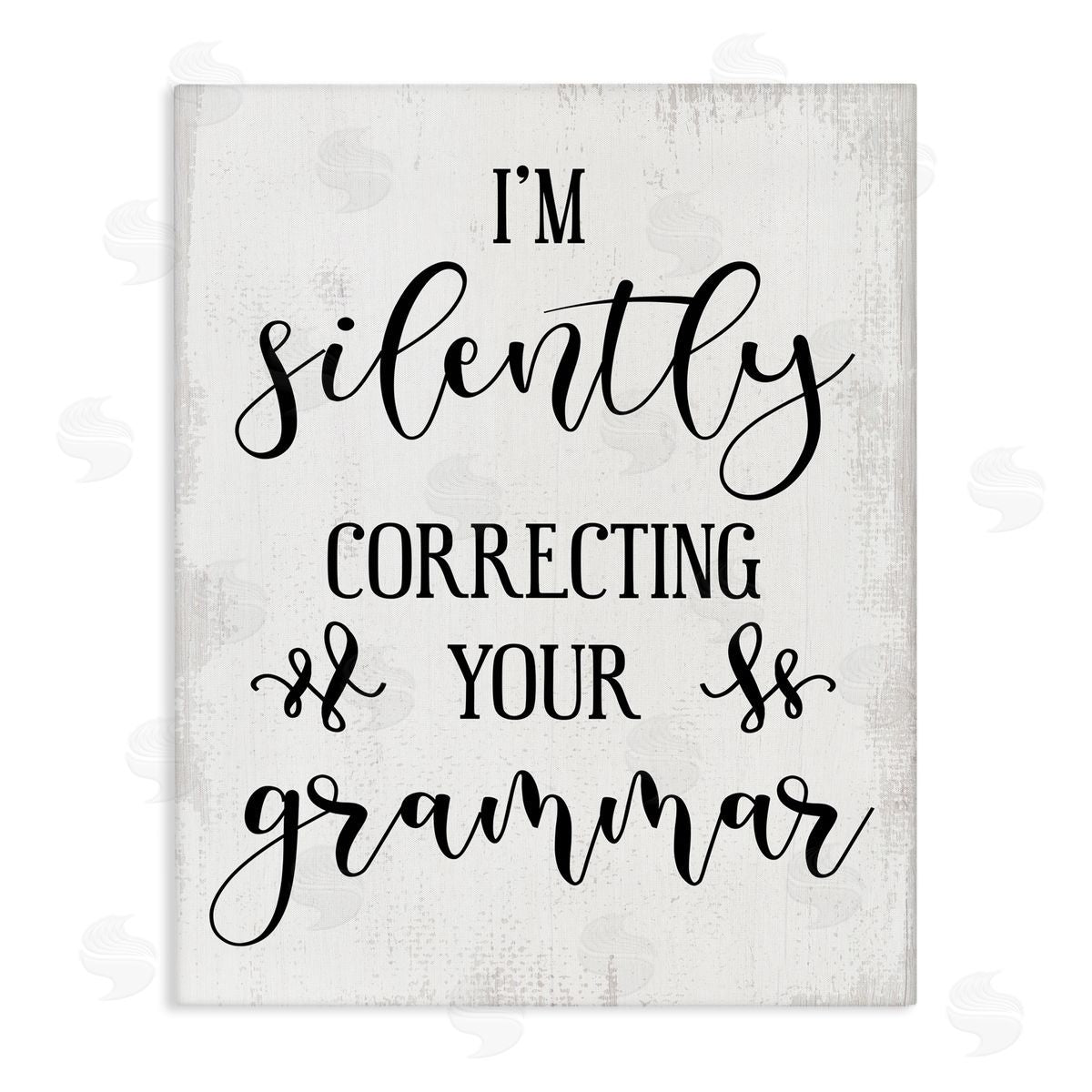 Silently Correcting Your Grammar Canvas Wall Art, Home Decor by Stupell Studio