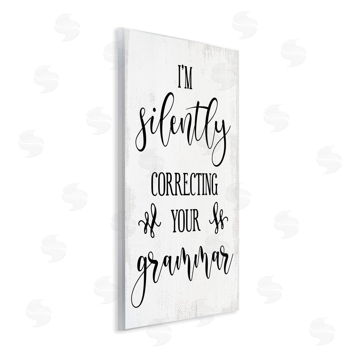 Silently Correcting Your Grammar Wood Plaque Wall Art, Home Decor by Stupell Studio