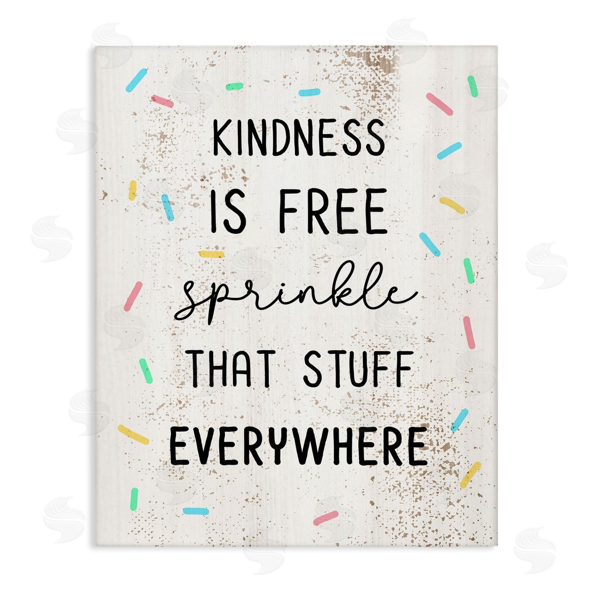 Sprinkle Kindness Everywhere Canvas Wall Art, Home Decor by Stupell Studio