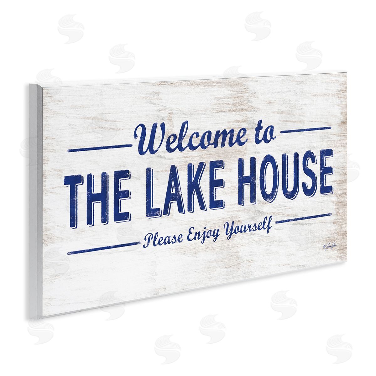 Welcome to the Lake House Wood Plaque Wall Art, Home Decor by Lauren Rader