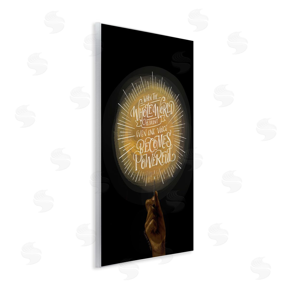 When the World Is Silent Quote Wood Plaque Wall Art, Home Decor by Rachel Nieman