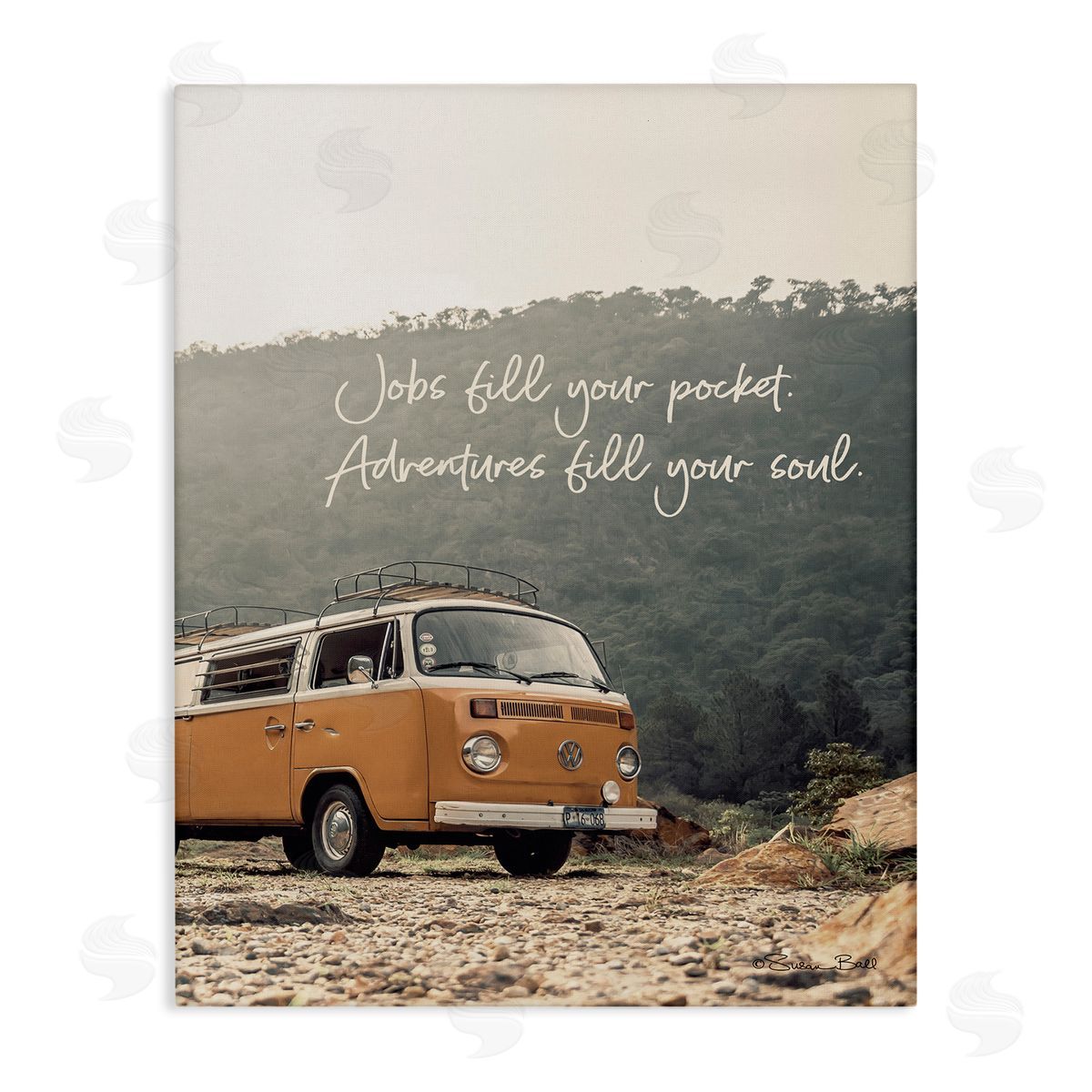 Adventures Fill Your Soul Canvas Wall Art, Home Decor by Susan Ball