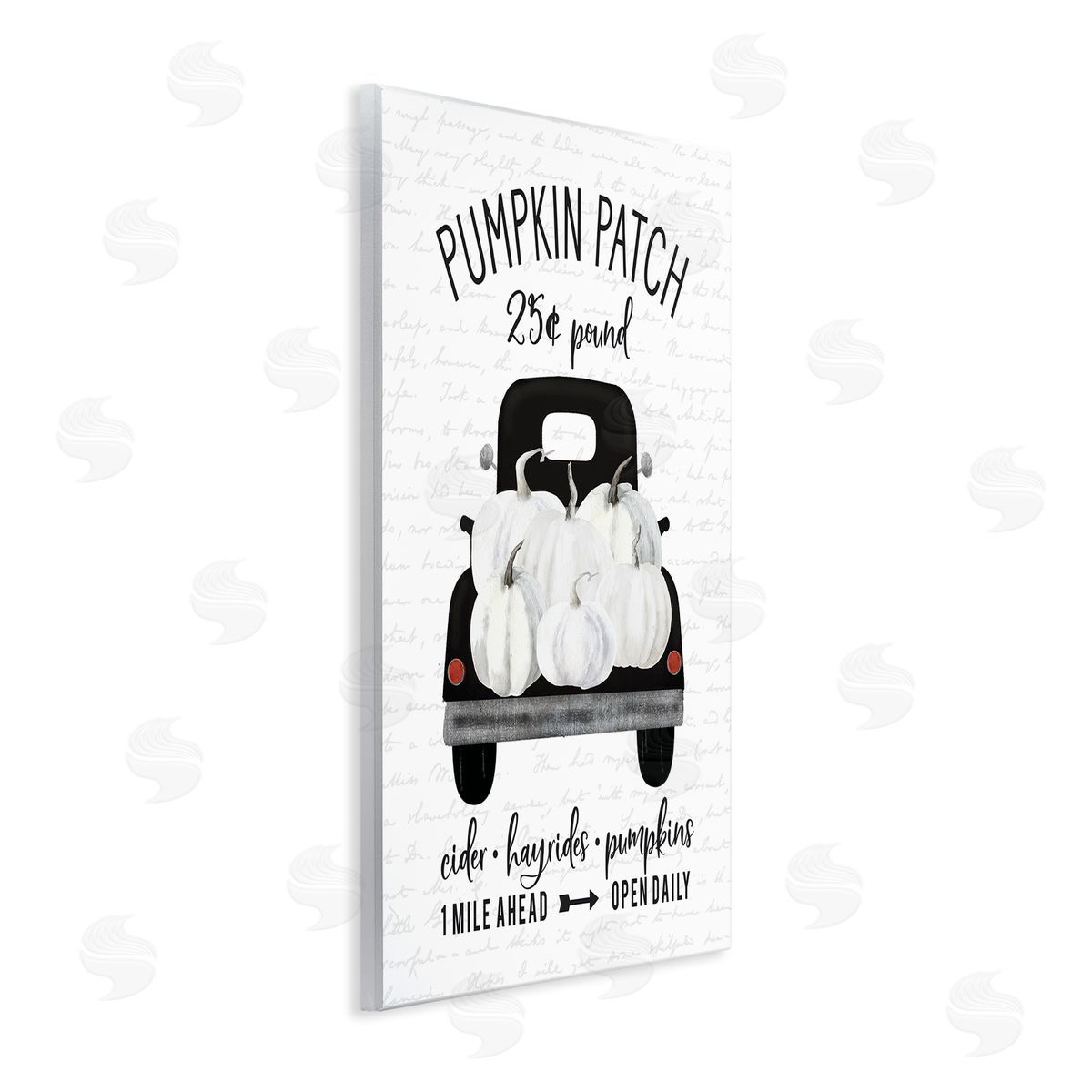 Pumpkin Patch Farm Truck Wood Plaque Wall Art, Home Decor by Lettered and Lined