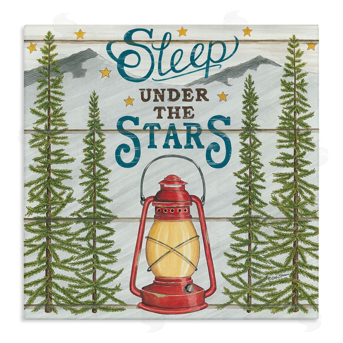Sleep Under the Stars with Forest Canvas Wall Art, Home Decor by Deb Strain